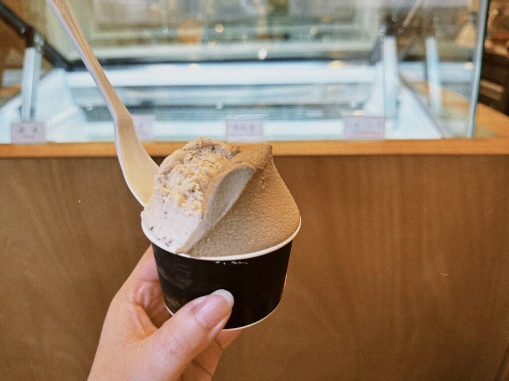 あま茶 神楽坂 抹茶アイス ほうじ茶ラテ カフェ